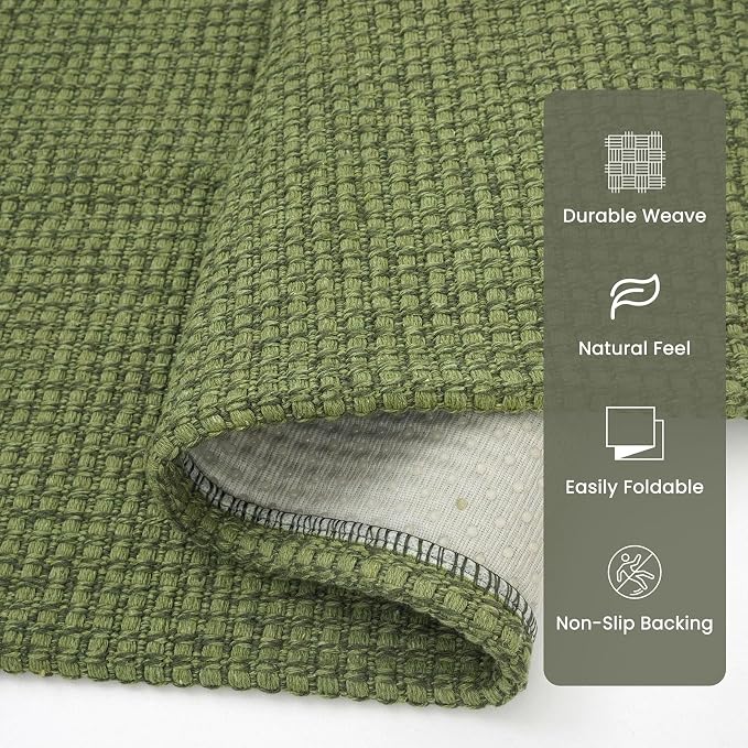 Braided Area Rug 4x6 Ft Washable Rugs - Image 5