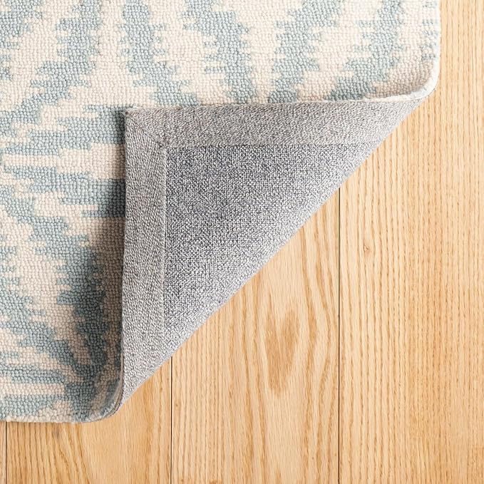 Dash & Albert Aster Sky Hand Micro Hooked Wool Rug, 2 X 3 Feet - Image 4
