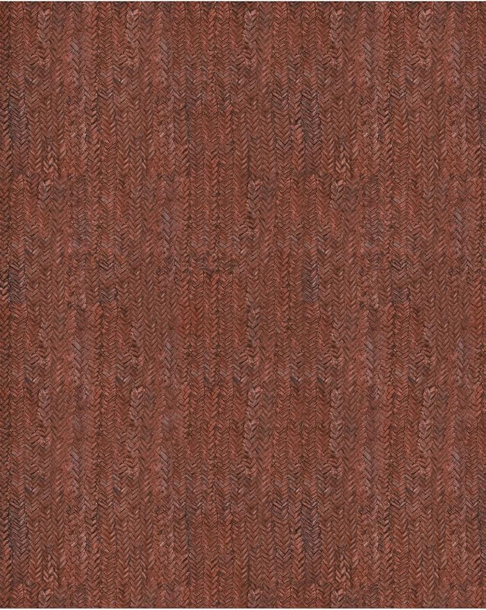 Eleisa Modern Vintage 9x12 Herringbone Chevron Area Rug, Non-Slip Stain - Image 7