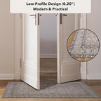 Kuden 2'6"x7' Runner Rug, Machine Washable Area Rug - Image 8