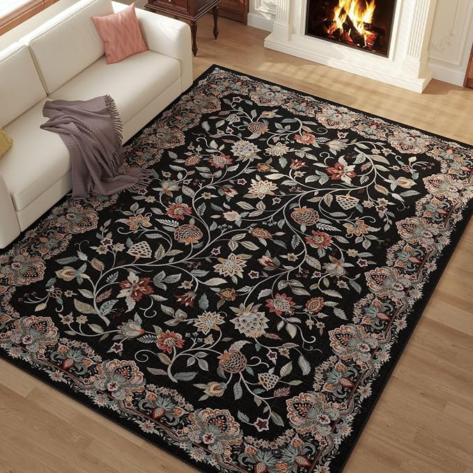 Rugcomf Vintage Paisley Rugs for Living Room 5'x7' - Image 5