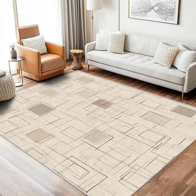 Geometric Rug, Washable 3x4 Rug by Unknown