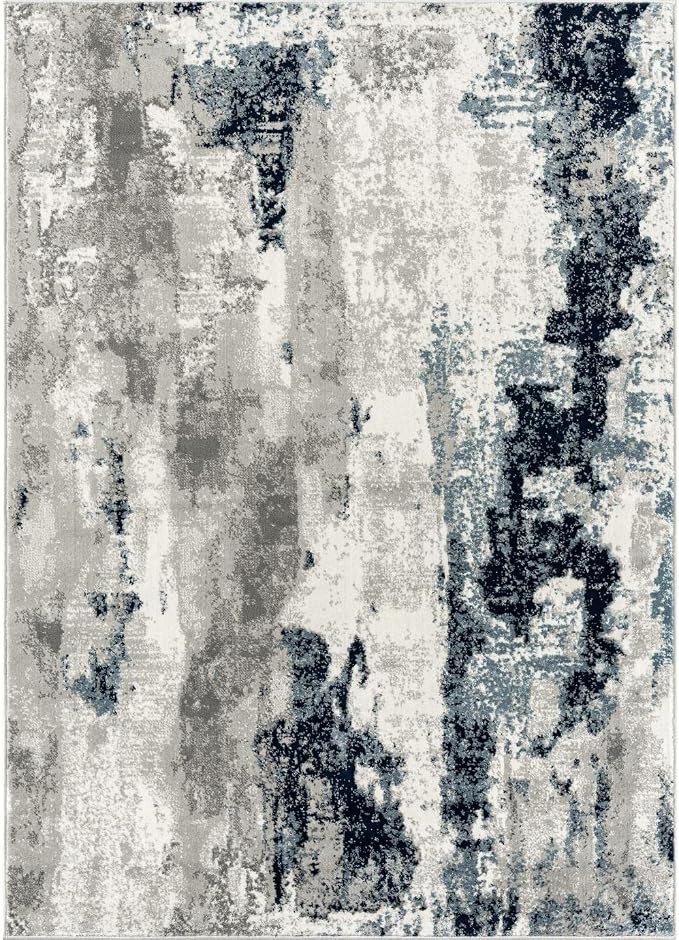 LUXE WEAVERS Kimberly Collection Ivory 9x12 Modern Abstract Area Rug - Image 3