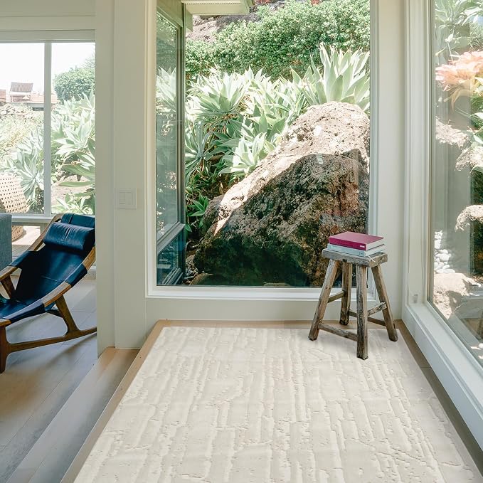 Revival Rugs Ebb 3'11"x6'1" Machine Washable Area Rug by RevivalRugs