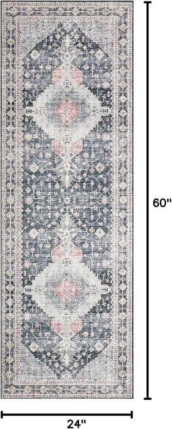 Loloi Skye Collection SKY-02 Charcoal/Multi 2'-0" x 5'-0" Accent Rug - Image 2