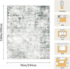 8x10 Machine Washable Area Rug for Living Room, Kids and Pets Friendly for - Image 2