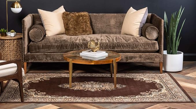 Unique Loom Reza Collection Traditional Persian Style Area Rug, 8 x 10 ft - Image 4