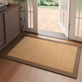 Front Door Mat 2'x3', Jute Like Non-Slip Indoor Mat Entrance, Woven Washable by YDKGL