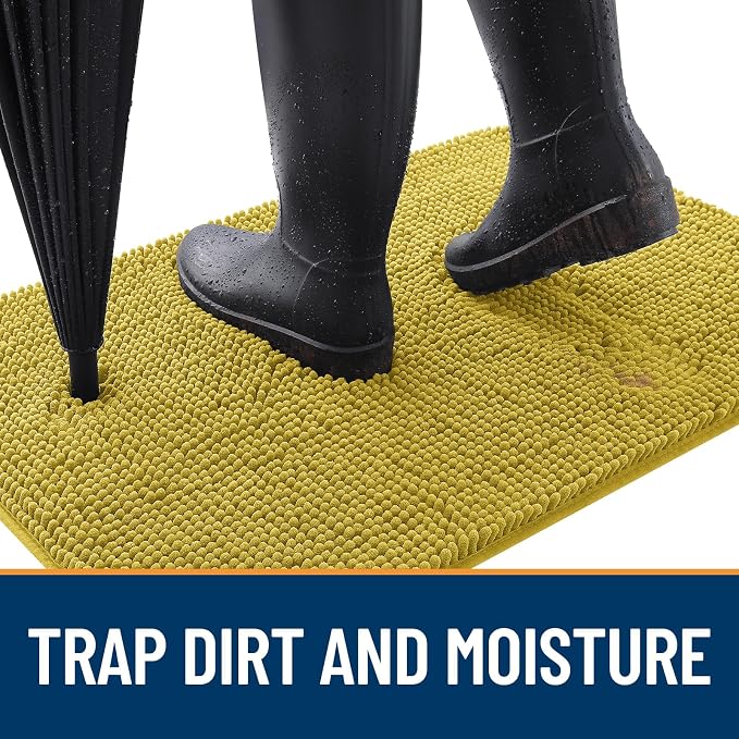 OLANLY Dog Door Mat for Muddy Paws 24x16, Absorbs Moisture and Dirt, Absorbent - Image 2