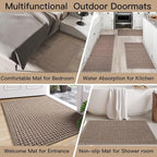 Door Mat 31x47, Dirt Resistant and Absorbent, Non-Slip Rubber Backing Floor Mats - Image 8