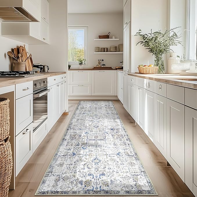jinchan Kalen Runner Rug 3x7 Washable Hallway Rug Vintage Runner Indoor Floor - Image 2