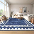 Bordered Printed 10x13 Washable Area Rugs - Image 2