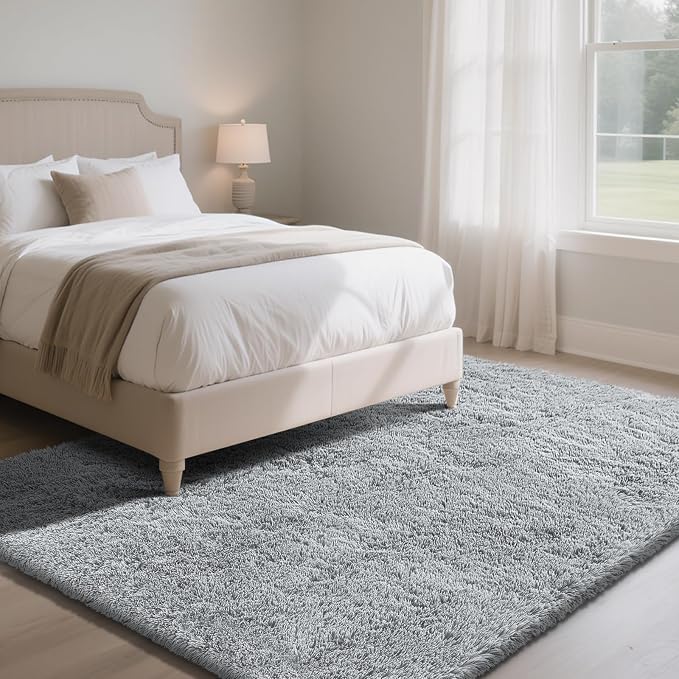 Fluffy Rug Shaggy Area Rug, Super Soft Shaggy Rugs - Image 3