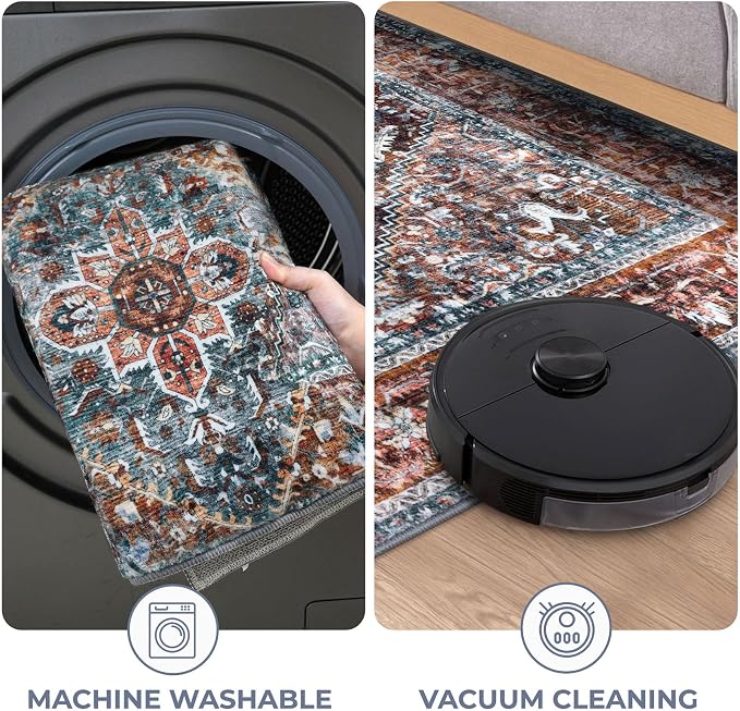 KOZYFLY Runners for Hallways 2x6 Ft Washable Kitchen Runner Rug Boho Runner Rug - Image 6