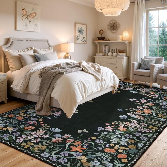 Wonnitar Washable 5x7 Rug, Non-Slip Soft Rug - Image 2