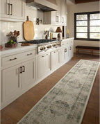 RUGGABLE Washable Vintage Runner Rug – Sarrah Sage 2.5x10, Stain-Resistant - Image 8