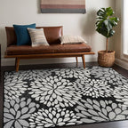 Beverly Rug Outdoor Rug 8x10 Modern Exotic Tropical Leaf Area Rugs - Image 9