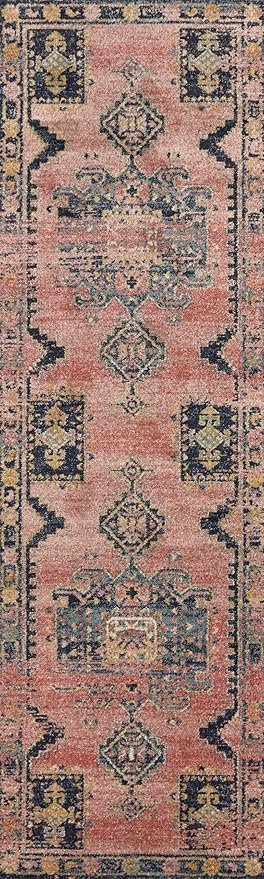 Loloi Jocelyn Collection JOC-06 Rose/Rose 4'-0" x 6'-0" .38" Thick Accent Rug - Image 5