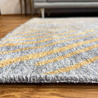 Alfa Rich 4x6 Geometric Gray Gold Washable Area Rugs - Image 4