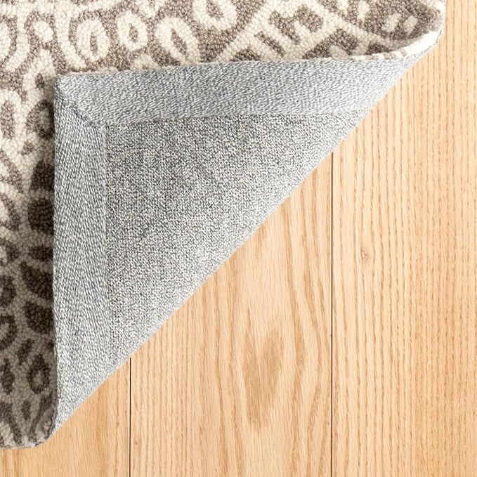 Dash & Albert Temple Taupe Hand Micro Hooked Wool Rug, 2 X 3 Feet, Tan - Image 5