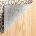 Dash & Albert Temple Taupe Hand Micro Hooked Wool Rug, 2 X 3 Feet, Tan - Image 5