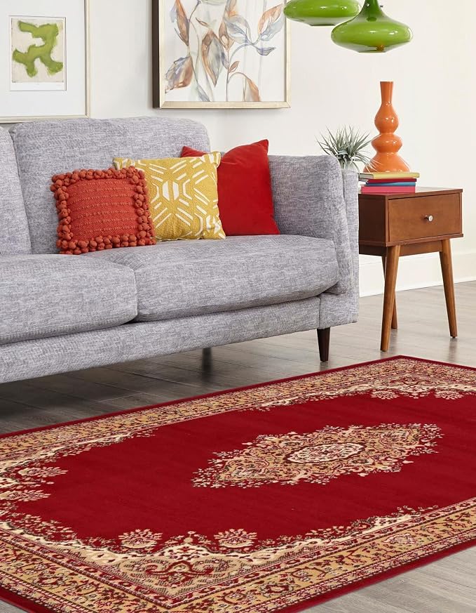 Unique Loom Reza Collection Traditional Persian Style Area Rug, 9 x 12 ft - Image 4