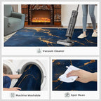 2x4 Abstract Marble Runner Rug for Hallway - Image 7