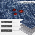 RUGSREAL Washable Area Rug for Bedroom 5x7 Contemporary Dining Room Throw Rug - Image 3