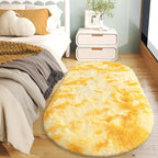 Soft Fluffy Area Rug for Bedroom, Fuzzy Shaggy Oval Throw Rugs for Bedside - Image 4