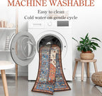 Lahome Boho Washable 4Ft Round Area Rug, Non-Slip Throw Untra-Thin Small Round - Image 6