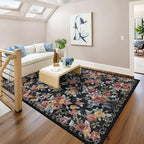 5x8 Machine Washable Area Rug for Living Room, Kids and Pets Friendly for - Image 8