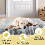 COMSLE Door Mat Soft Absorbent Indoor Front Entryway Rug Machine Washable - Image 2