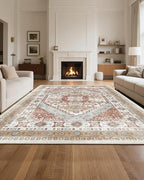 VEVOR 8 x 10 ft Area Rug Large Washable Rug Non-Slip and Tear-Resistant Soft - Image 3