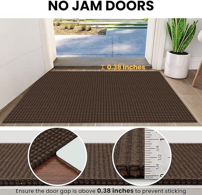 IOHOUZE Washable Runner Rug 3x12 Non Slip Rubber Backed Extra Long Hallway - Image 3