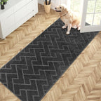 PURRUGS Dirt Trapping Door Mat 32" x 70", Non-Slip Machine Washable Entry Rug by PURRUGS