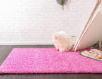 Unique Loom Solid Shag Collection Area Rug - Image 3