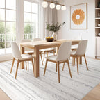 Nakagishi 8x10 Area Rugs Living Room: Thickened Washable Boho Large Neutral - Image 6