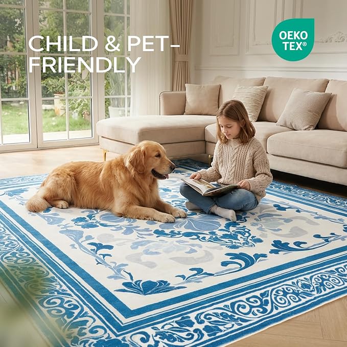 SOULFUL Medium Pile 4x6 Rugs for Living Room - Image 4