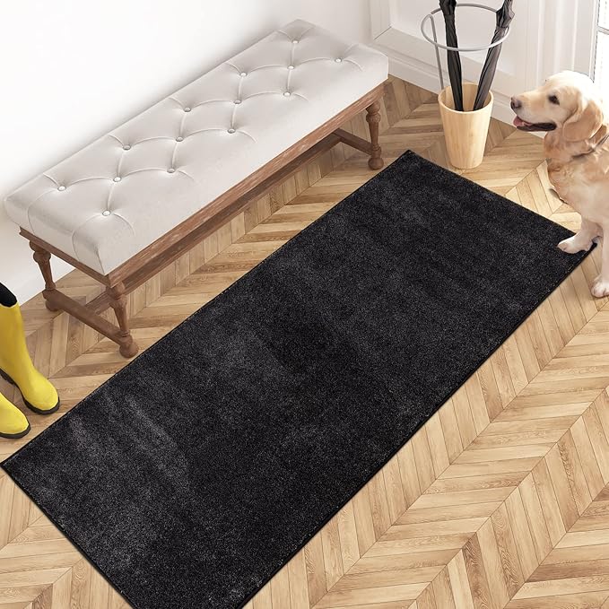 PURRUGS Dirt Trapping Door Mat 24" x 59", Non-Slip Machine Washable Entry Rug by PURRUGS