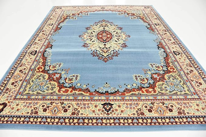 Unique Loom Reza Collection Traditional Persian Style Area Rug, 8 x 10 ft - Image 5