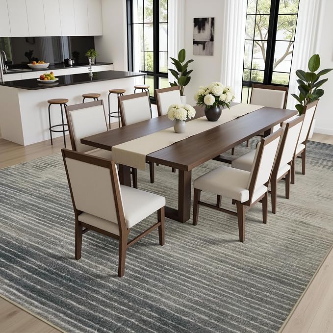 Joydeco 8x10 Area Rugs for Living Room, Washable Modern Abstract Non Slip Soft - Image 7