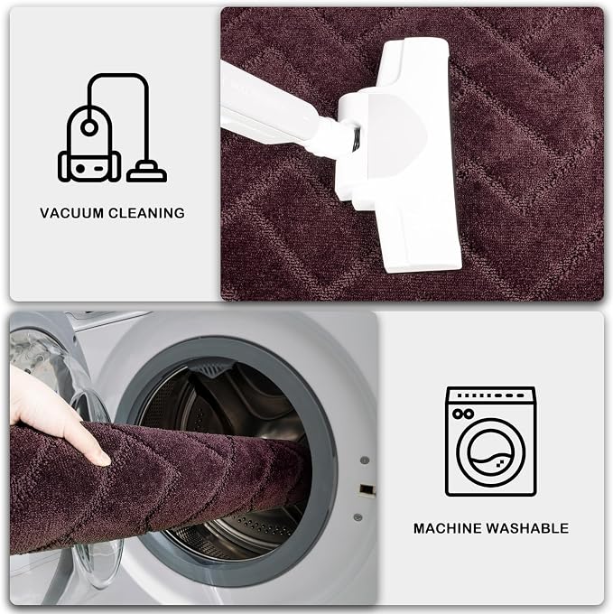 PURRUGS Dirt Trapping Door Mat 24" x 35.5", Non-Slip Machine Washable Entry Rug - Image 7