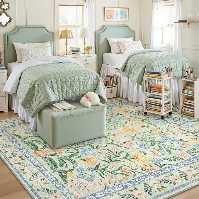 Lahome Machine Washable Area Rugs 8x10 Non Slip, Soft Boho Living Room Rugs - Image 3