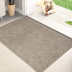 PURRUGS Dirt Trapping Door Mat 24" x 35.5", Non-Slip Machine Washable Entry Rug by PURRUGS
