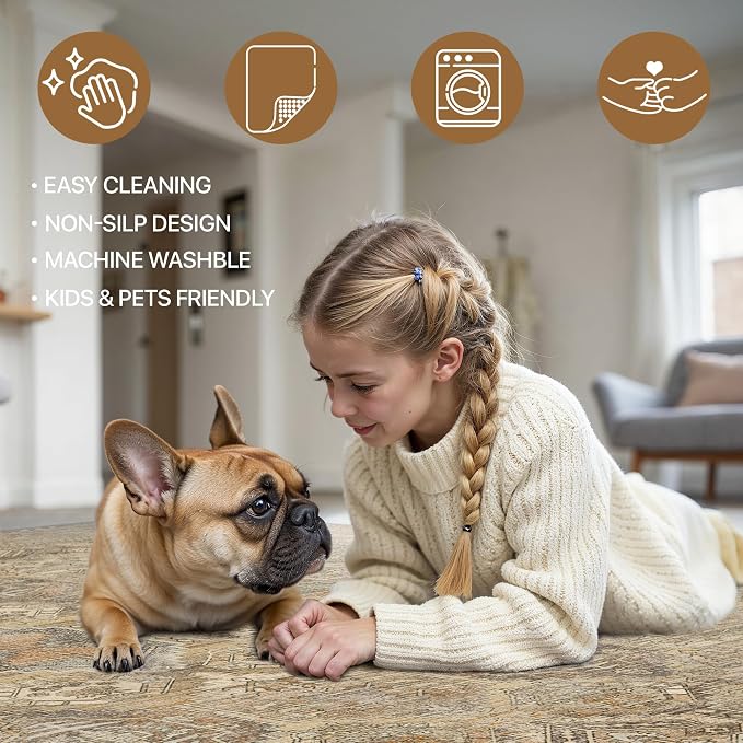 Bavni Washable Rug 5x7 Area Rug - Image 5