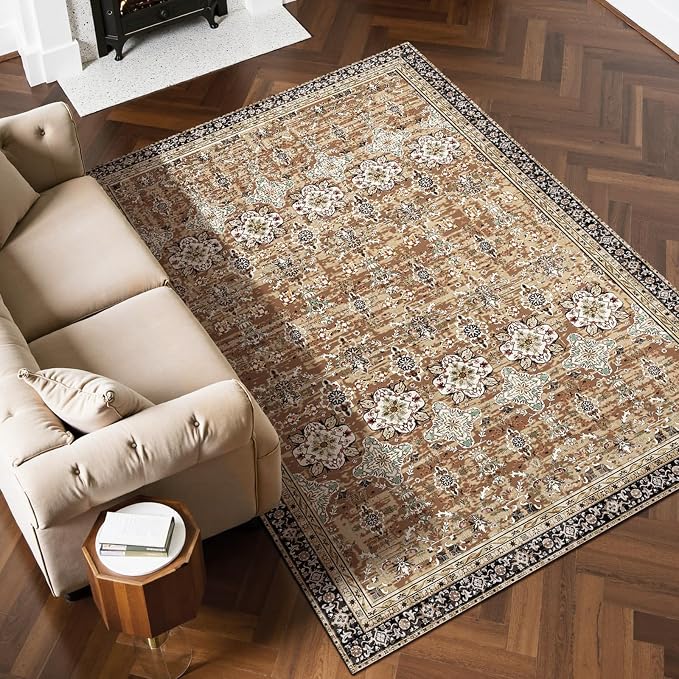 VEVOR 6 x 9 ft Area Rug Large Washable Rug Non-Slip and Tear-Resistant Soft by VEVOR