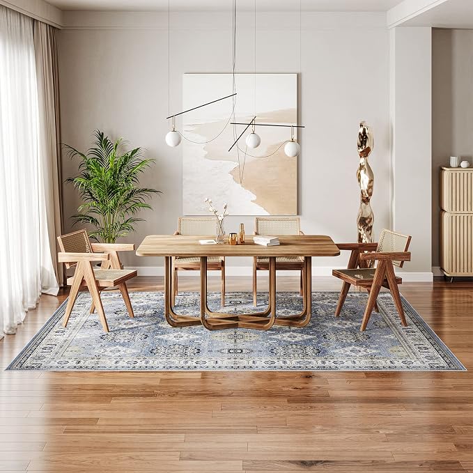 Dripex Washable Area Rug 6x9 Living Room Rug Stain & Water Resistant Foldable - Image 7