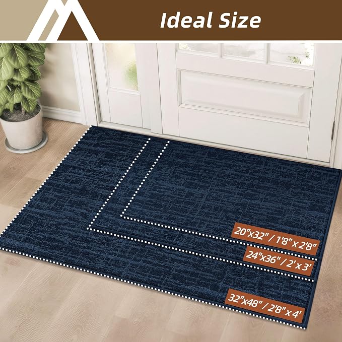 COSY HOMEER-Door-Mat Dirt Trapper Entryway Rugs 24"x36" Non Slip Washable - Image 7