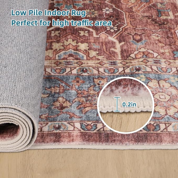 Dripex Vintage 5x7 Area Rugs - Image 5