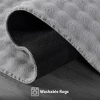 CAMILSON Modern Gray Non Slip Rug 4x6 Ultra Soft High Pile Area Rugs Non Skid - Image 3